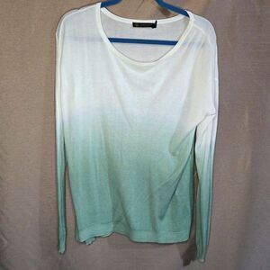 Outback Red, Cream, Green Gradient, Top, Size: M
